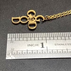 Gold Plated Necklace w/ God Is Good Cross Pendant Anniversary Valentine's Gift